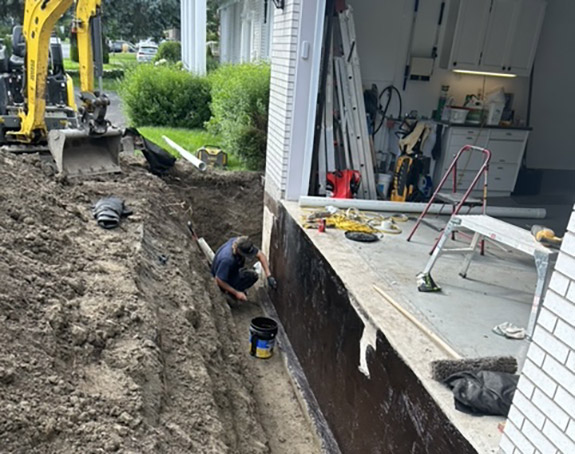 French drain La Prairie