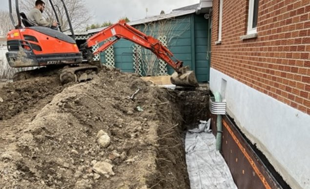 French drain inspection Chambly